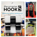 IMPROVEMENTS SMARTER HOOKS 4-PACK Strong, Durable & Lightweight Hook - Black - Like New