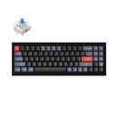KEYCHRON Q7 QMK CUSTOM MECHANICAL KEYBOARD BLUE SWITCH - CARBON BLACK - Like New