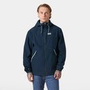 HELLY HANSEN MEN'S SANDOY RAIN JACKET - SIZE: MEN M - NAVY - Brand New