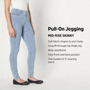 AEWM18490M25 Amazon Essentials Women's Mid-Rise Jegging Size 4 Short - ICED WASH - Brand New
