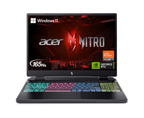 ACER NITRO 16" FHD RYZEN 7 7840HS 16GB 1TB SSD RTX4060 AN16-41-R4CY - BLACK - Like New