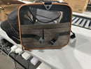 PET PEPPY 2 SIDE EXPANDABLE PET CARRIER (WITH WHEEL BASE) - GRAY,ORANGE - Like New