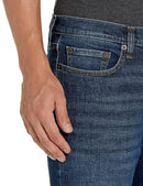 AMAZON ESSENTIALS MENS SKINNY-FIT STRETCH JEAN, SIZE 32X31, DARK BLUE VINTAGE - Like New