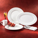 CAC China RCN-8 Clinton Rolled Edge 9" ROUND Porcelain Plate Set 24 - B008RGS0SI - Brand New