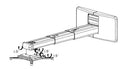 Viri Projector Wall Mount Extension: 325-740mm (12.80"-29.13") - Black - Brand New