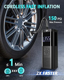 Tire Inflator Portable Tire Compressor Cordless Tire Inflator with LED Light - Like New