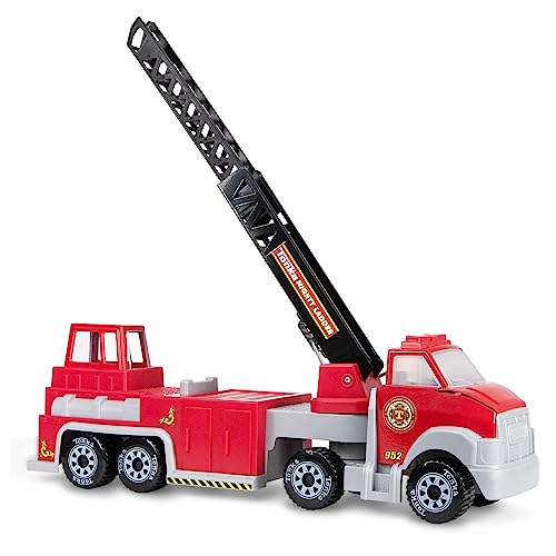 TONKA STEEL CLASSICS HOOK N’ LADDER FIRE TRUCK MADE WITH STEEL & STURDY PLASTIC - Like New