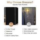 Grezone Large Folding Panel Portable Stand Room dividers 3 Panels - Brown - Brand New