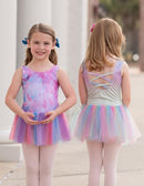 Girls Dance Tutu Dress Sparkly Sequin Ballet Leotards Cross Back Ballerina - Brand New