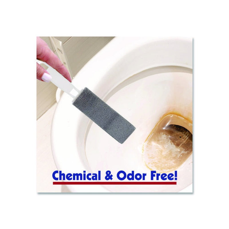 PUMIE TOILET BOWL RING REMOVER WITH HANDLE, 1.25 X 5, GRAY, 6/PACK - GRAY - Brand New