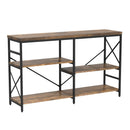 Wakefit Industrial Sofa Table, Console Table 3-Tier Industrial Rustic NX09-ST01 - Like New