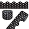 CARSON DELLOSA 65' BLACK WITH WHITE POLKA DOTS ROLLED SCALLOPED BULLETIN BOARD - Brand New
