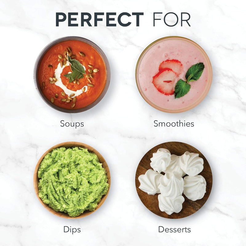 DASH CHEF SERIES IMMERSION HAND BLENDER 5 SPEED STICK BLENDER BLADES - PINK - Like New