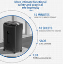 Paper Shredder 18-Sheet Cross Cut 7.93Gallon Pull Out Bin P-4 Security Level - Brand New