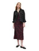 S607-0011 GAP WOMEN'S SLIP DRESS - SIZE: WOMEN XL - BURGUNDY FLORAL - Brand New