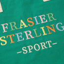 FRASIER STERLING SPORT RAINBOW LOGO TOTE BAG COTTON CANVAS - CREAM/GREEN - Brand New