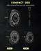 ABOVEGENIUS CAST IRON 2-INCH OLYMPIC WEIGHT PLATES, 35LBS, AG-OPS35 - BLACK - Like New