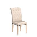 Restworld Fabric Dining Chairs Set of 2,Tufted Upholstered High Back - Brand New