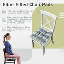 Arlee Home Fashions Fiber Filled Chair Pads 14” L X 15” W B0B4R718B2 - Slate - Brand New
