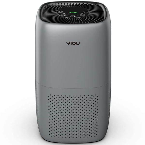 YIOU AIR PURIFIER FOR HOME ROOM UP TO 547FT² H13 TRUE HEPA FILTER - GRAY - Like New