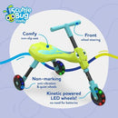 MOOKIE SCUTTLEBUG FIREFLY RIDE-ON WITH MOTION-POWERED LIGHT-UP WHEELS - Like New
