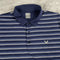 CALLAWAY SHIRT MEN'S NAVY BLUE WHITE STRIPED SHORT SLEEVE GOLF POLO - L - NAVY - Brand New