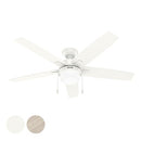 HUNTER FAN COMPANY 52" ANISTEN CEILING FAN - FRESH WHITE - Like New