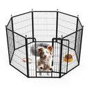Simple Deluxe Dog Playpen 40" Height 8 Panels Fence Anti-Rust PTPPEN2740Q8BLK - Like New