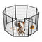 Simple Deluxe Dog Playpen 40" Height 8 Panels Fence Anti-Rust PTPPEN2740Q8BLK - Like New