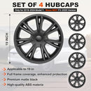GLITERRA SPORT WHEEL COVERS TESLA MODEL Y 2019-2024 MATTE BLACK 4PACK - BLACK - Like New
