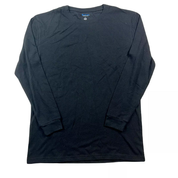 BLUE ICE THERMAL SHIRT MENS LARGE CREWNECK - SIZE: MEN L - BLACK - Brand New
