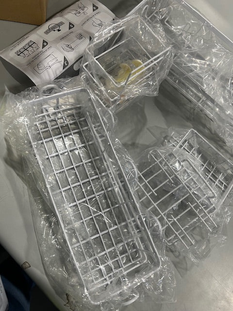 GENERIC BATHROOM SHELF 5 PIECE SET - WHITE - Like New