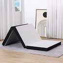 S SECRETLAND Folding Mattress Gel Memory Foam Mattress Topper Black 31"*75"*3" - Brand New