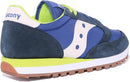 SAUCONY MEN'S JAZZ ORIGINAL - SIZE: MEN 4.5 (AU/UK M3.5) (EU M37) - LIME NAVY - Like New