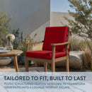 CALIFORNIA UMBRELLA, PATIO SEAT, 20 X 20 INCH, PREMIUM OUTDOOR MEMORY FOAM - Brand New
