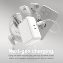 NOCO XGRID X140 140W USB-C CHARGER DUAL PORT GAN POWER ADAPTER - WHITE - Like New