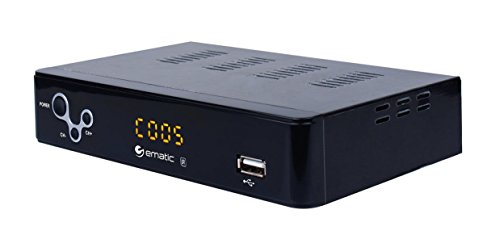 EMATIC DIGITAL TV CONVERTER BOX WITH RECORDING, PLAYBACK, PARENTAL CONTROLS - Like New