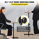 VEVOR Lectern Podium Stand, Height Adjustable Laptop Table, B0BL6STC2V - Oak - Like New