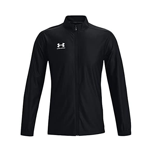 1365412 UNDER ARMOUR MEN'S CHALLENGER TRACK JACKET, SIZE EXTRA LARGE, BLACK New