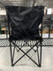 TREK OUTDOOR LIVING SOLUTIONS HEAVY DUTY CAMPING CHAIR - BLACK - Like New