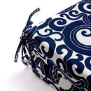 Downluxe Waterproof Square Corner Seat Cushion, 2 Pack - Blue Carp - Brand New