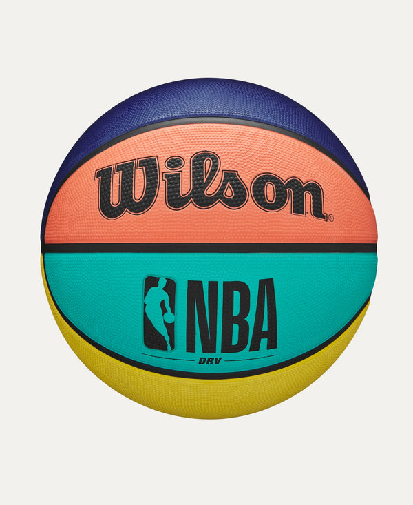 WILSON NBA DRV ALTERNATING OUTDOOR BASKETBALL SIZE 5 - GREEN/ORANGE/TEAL/PINK - Brand New