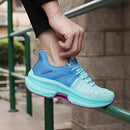 Makodax Workout Shoes for Women Non Slip Sneakers Comfortable Tennis Blue Cyan 6 - Brand New