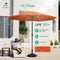 JEAREY 9FT OUTDOOR PATIO UMBRELLA - ORANGE RED - Like New