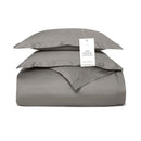 BOLL & BRANCH SIGNATURE HEMMED DUVET SET FULL/QUEEN - STONE, LUXURY 100% ORGANIC - Like New