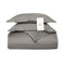 BOLL & BRANCH SIGNATURE HEMMED DUVET SET FULL/QUEEN - STONE, LUXURY 100% ORGANIC - Like New