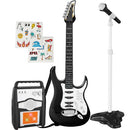 Best Choice Products Kids Electric Guitar Set with Microphone & Amp - Black - Brand New