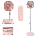 MAGESH PORTABLE OSCILLATING PEDESTAL FAN＆REMOTE 120° ROTATION - PINK - Like New