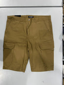 BLU ROCK MEN'S COTTON FLEX-STRETCH CARGO SHORTS - SIZE: MEN 36 - TIMBER - Brand New