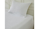 CALLIE COLLECTION 3-PIECE CALLIE SEERSUCKER TEXTURED QUILT & SHAM SET - WHITE - Brand New